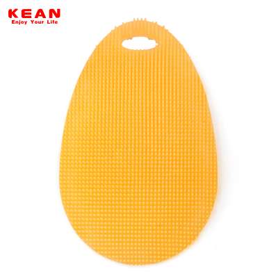 2In1 Antibacterial Cleaning Fda Food Grade Silicone Dish Wash Scrubber Sponge Brush