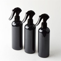 300ml Travel Shower Black Plastic Spray Bottles With Ergonomic Trigger Sprayer Refillable Bottle